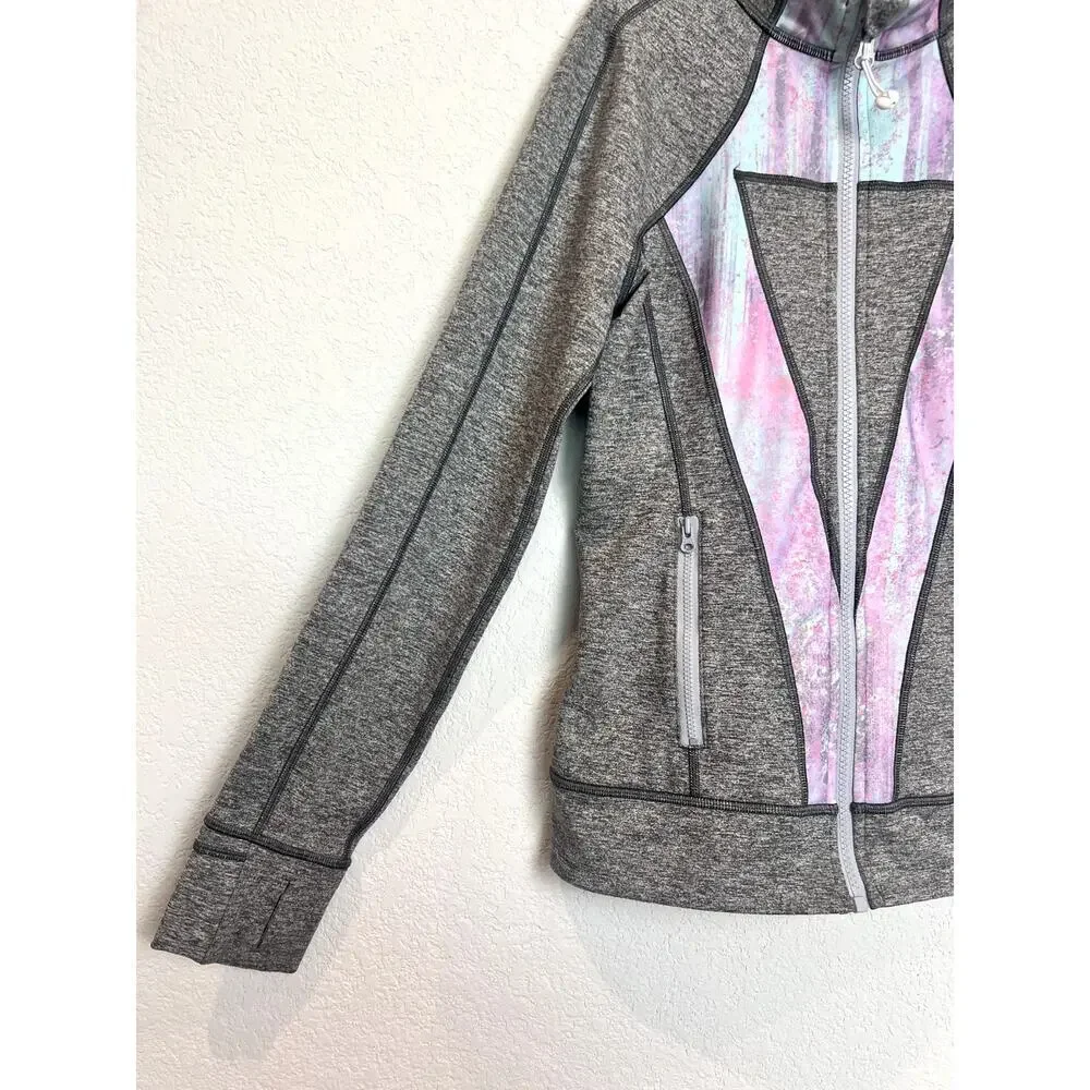 Ivivva by Lululemon Full Zip Jacket In Heathered Gray Size 14